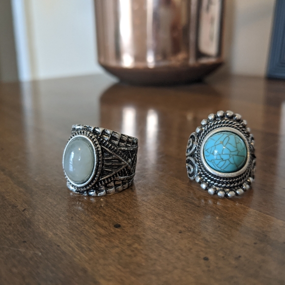 Urban Outfitters Jewelry - Statement ring bundle- Mia Colona & UO